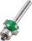 Trend C074X1/4TC Craft Pro - Cortador de fresadora redonda con rodamiento de vástago de 1/4 pulgadas, radio de 1/8 pulgadas, dos puntas de carburo de flauta, plata, 3.9 x 2.4 x 0.5 pulgadas