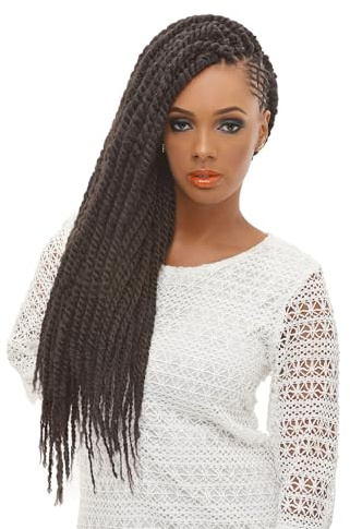 Afro Marley Braid by Janet Collection-1(jet black)