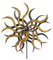 WindRad ArtFerro, Metall, 38cm Gesamthöhe 160cm