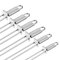Lot de 6 brochettes à double pique en acier inoxydable Pour barbecue