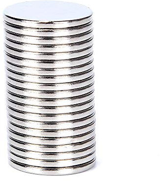 Neodym Magnete nach Wahl - Größe und Stückzahl wählbar - Starke Super Magnete (20x1,5mm 10 Stück) Sehr starke Magnete für Glas-Magnetboards, Magnettafel, Whiteboard, Tafel, Pinnwand, Kühlschrank