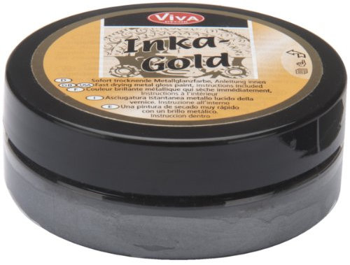 Viva Decor Inka-Gold Metallic Cremefarbe Dunkelgrau