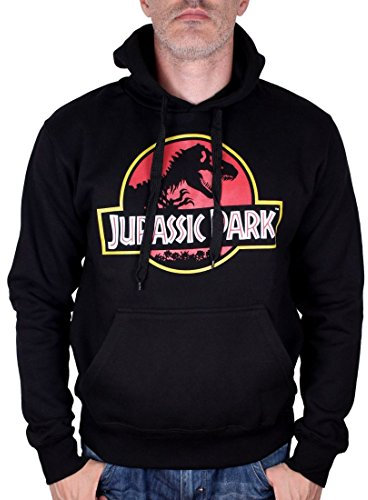 Jurassic Park « Jurassic Logo » MEJUPAMSW004 Sweat Unisexe, Noir, Taille M