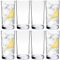 Youngever 8 Paquetes 500ML Vasos de Plástico pare Agua, Vasos Irrompibles Plástico (Clear)