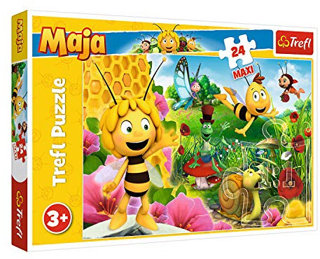 Trefl, Puzzle, In der Welt der Biene Maja, 24 Maxiteile, für Kinder ab 3 Jahren TR14297 mehrfarbig