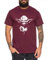 Yoda - T-Shirt pour Homme DJ Yoda Jedi Ritter The Empire Turntables Music Rave House Trance Techno Geek, Größe2:Large, Farbe2:Rouge