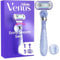 Gillette Venus Extra Smooth Swirl Damenrasierer, 1 Ersatzklingen, Schwenkbares Handstück und Duschhalterung