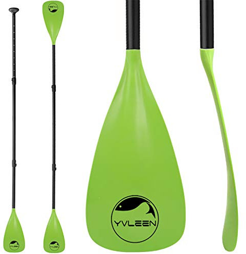 YVLEEN Alloy SUP Paddel - Verstellbares Stand Up Paddle Board Paddel - 3-teiliges oder 4-teiliges schwimmendes Kajak Paddel
