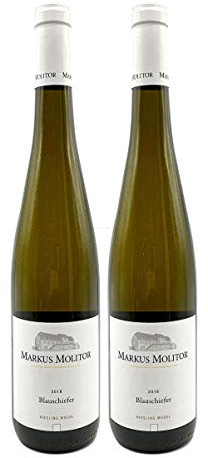 Markus Molitor - 2er Set Blauschiefer Riesling Mosel - Deutscher Qualitätswein 0,75L (11,5% Vol) -[Enthält Sulfite]