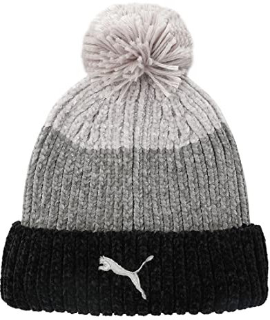 PUMA Damen Ws Pom Beanie Mütze, Schwarz, Medium, Einheitsgröße