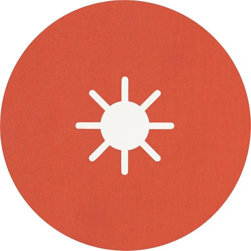 Bosch 25x EXPERT R782 Prisma Ceramic Fiberscheiben, 180 mm (für Stahl, Edelstahlbleche, Ø 180 mm, Körnung 120, Professional Zubehör Großer Winkelschleifer)