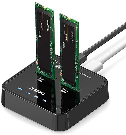 MAIWO K3016s 2 bay M.2 SATA SSD clone Docking station USB3.0 Gen1 5 Gbps funzione duplicatore lettore .