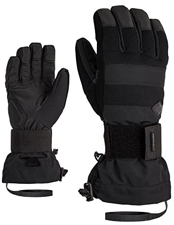 Ziener Herren Milo Snowboard-Handschuhe/Wintersport | wasserdicht, atmungsaktiv; Protektor, Black, 9.5