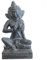 Oriental Galerie Sri Dewi Skulptur Stein Lavasand Indonesien Bali Gott Hinduismus Steinfigur Stein Figur Frostfest für innen oder außen sitzend 35 cm