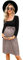KOJOOIN Femme Robe de maternité Robes pour Femme Enceinte imprimé léopard Robe de Grossesse Manches Longues col carré（Emballage Multiple） Motif léopard Kaki-Manches Longues XXL
