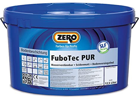 Zero FuboTec PUR AgBB 231 12,5 l Fußbodenfarbe Reinacrylat-PUR-Dispersionsfarbe
