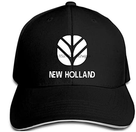 MOBSAN Klassisch Basecap Herren Baseballmütze New Holland Landmaschinen Unternehmen Schwarz Grafik Casual Unisex Sport Sonnenhut Polo Stil Schweißband Hip Hop Liebhaber lustiges Geschenk