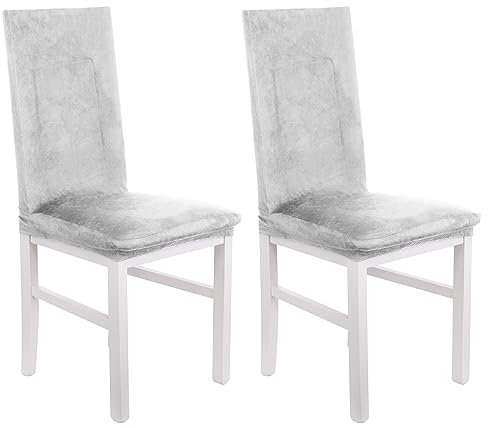 Brandsseller Universal Stuhlhusse 2er Set ca. 43x45x52 cm Husse Stuhlbezug Stretch Besonders Elastisch Sehr Formstabil