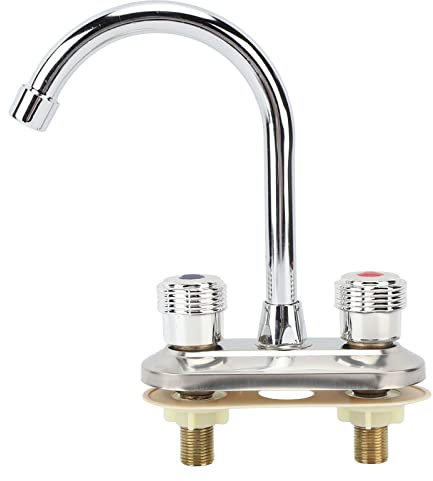 Robinet de Lavabo de Salle de Bain, 2 Poignées Robinet De Cuisine En Cuivre Chaud et Froid, Robinet D'eau de Lavabo, Robinet D'évier pour Salle de Bain, Toilette, Lavabo de Cuisine