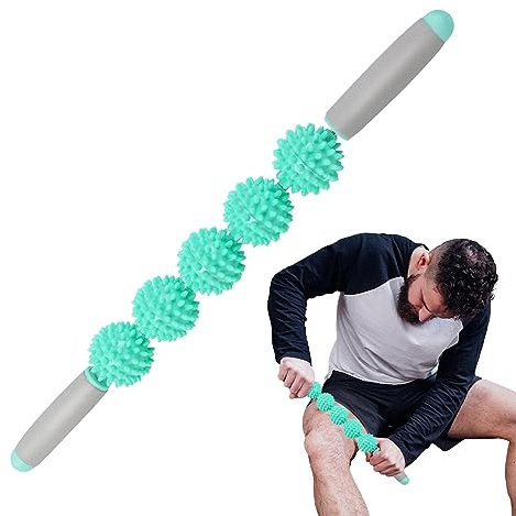 Massage Roller Stick | Massagerolle Körper Roller Massage Stab | Massagestab | Igelball Massageroller Mit Griff Für Beine Nacken Rücken Schulter