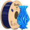 GratKit PETG 3D-Drucker Filament 1,75mm 1kg Spule, 3D-Druck Filament±0,03mm Präzision, Leicht zu drucken, Gleichmäßige Wicklung, Transparent Blau