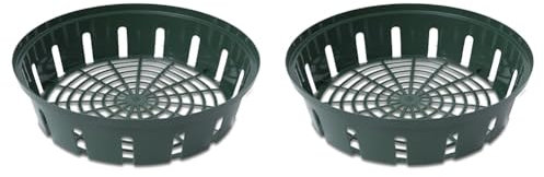 Windhager Blumenzwiebelkorb, Pflanzkorb, Zwiebel-Pflanzkorb, rund, Durchmesser 22 cm, 3 Stück (Packung mit 2)