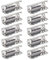 10 Teile/Packung GT2 Zahnriemen Feste Klemmen Crimp 6mm Breite Gürtel Fixing Clips Ersatz 3D Drucker DIY Zubehör Edelstahl Gezackte Clips 3D Drucker Teil DIY Zubehör