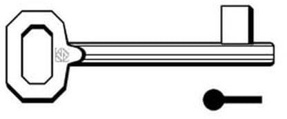 5PZ CHIAVI PATENT PASSEPARTOUT AGB, MP, PERINO, SMET 5011-5011