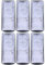 Wifehelper 6er-Pack Bio-Keramik-Ersatzkartusche für Slim-Filter, Aquarium-Filter-Baumwoll-Ersatzfilterkartusche, Wandmontiertes Filterzubehör für Aquarien