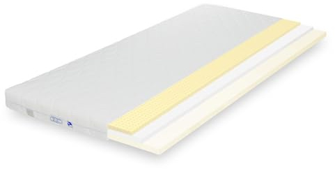 TULENA Ortho Matratzentopper 140x200 cm 7 cm hoch Premium-Topper für Boxspringbett. Schlafsofa. Gästebett mit Memory Foam und Latex für Allergiker