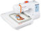 POOLIN EOC06 Stickmaschine 20 x 28 cm Stickfläche, Computergesteuerter 18 cm LCD-Touchscreen, Kann Buchstabenstickerei und Kombinationsstickerei Durchführen, Inklusive Faden, Stabilisator, Spule, USB