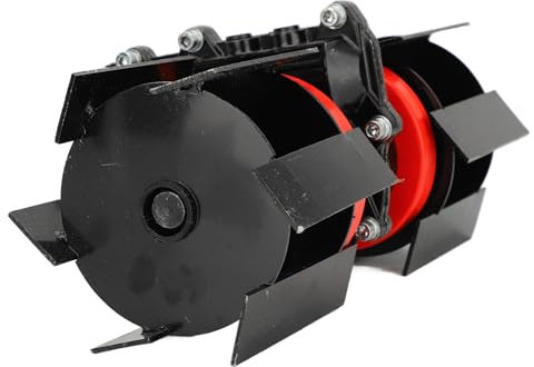 Motozappe Multiuso a 9 Denti Tagliaerba Tagliaerba per Diserbo, Cerchi in Lega Design Intuitivo, Accessori Universali per Tosaerba (26 mm)