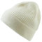 FALKE Unisex Beanie-Mütze Basic Fancy Lambswool U Be Wolle schnelltrocknend warm 1 Stück, Weiß Off-White 2040, OneSize
