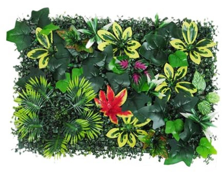 Kuntesetty Grüne Wandverkleidung, Mühelose Installation, Moderner Blickschutz für Ihren Außenbereich, Stil F