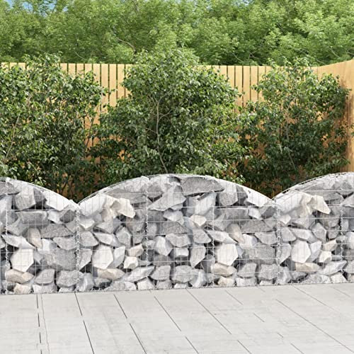 ZEYUAN Cesto Gabbione ad Arco 150x30x60/80 cm Ferro Zincato,Cesto Gabbione,Gabbione,Gabbione per Sassi,Gabbione Sassi-153443