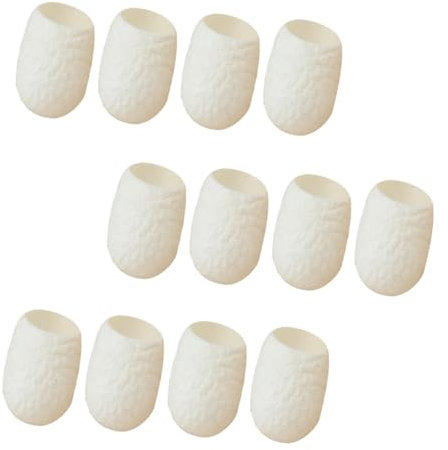 Healeved 30 Piezas de bolas de seda quitar puntos negros quita espinillas bola limpiadora de gusanos de seda capullos de limpieza del hogar