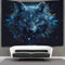 GXYUAOIEF Wolf 3D-Druck Wandteppich Poster Wanddekoration Tapestry Stoff Wand hängende Dekoration verwendet im Schlafzimmer, Wohnzimmer, Tagesdecke, Wanddekoration 70 cm x 100 cm