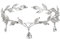 Elfen Kopfschmuck, Tiara Elfe, Blatt Hochzeit Tiara Krone, Feen Kopfschmuck Damen, Elfenkrone Schmuck, Feen Krone, Strass Kristall Braut Tiara, Prinzessin Kristall Tiara Headwear für Frauen Mädchen