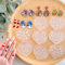 KEOKER Christmas and Fall Polymer Clay Molds, Polymer Clay Silicone Molds, Polymer Clay Mini Molds, 4pcs Earring Molds for Polymer Clay, Polymer Clay Molds for Jewelry(Substitute Micro Clay Cutters)