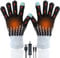 USB Heated Gloves for Men Women, Winter Hands Warm Full Hands Touchscreen Laptop Glove Knitting Heating Mittens, Adjustable and Washable Thermal Glove for Indoor Outdoor