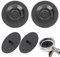 4 Pcs Sage Cleaning Disc, Sage Coffee Machine Cleaning Tablets, Universal Silicone Coffee Machine Handle Clean Pad, Barista Accessories Compatible with Most Espresso