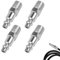 Embout Compresseur Air,Raccord Rapide Air Comprimé 1/4 Conique, Compresseur Raccord Pneumatique 1/4, Raccords de Compresseur D'air pour Air Comprimé et Raccord de Tuyau Compresseur, Kit de 4 pièces