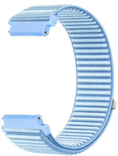 Sundara 18mm 19mm 20mm 22mm Nylon Uhren Armband Kompatibel mit Garmin/ID205L/Galaxy/Huawei/Amazfit/Coros Watch Uhrenarmband Unisex