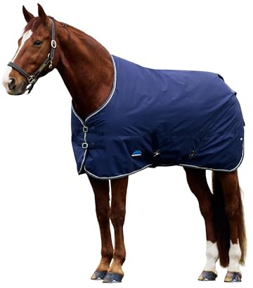 WeatherBeeta ComFiTec Tyro Turnout Standard Neck 50g, Navy/Charcoal, 6'3