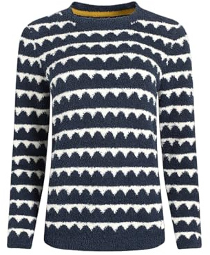 Weird Fish Tyla Cosy Knit Scalloped Jumper. (Jumper/Sweater/Fleece)