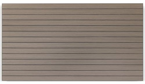 HOOZ Selbstklebende Wandpaneele in 3D Holz-Lamellenoptik Grau 60×300 cm mit schwarzen Fugen – großflächige, reißfeste Wandgestaltung für Wohn- und Arbeitsräume