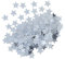Unique-Star Foil Confetti con forma de estrella, color plata, .5oz (90371)