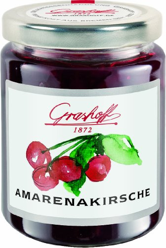 Grashoff Amarenakirschkonfitüre Extra, 250 g, 3er Pack (3 x 250 g)