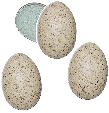 alles-meine.de GmbH 3 TLG. Set: Füll - Pappeier 15 cm - bunt gesprenkelt in braun & Erdtönen - Osterei/Ei zum befüllen - Deko Pappe Papp Pappeier Dekoei Pappostereier Füllen - ..