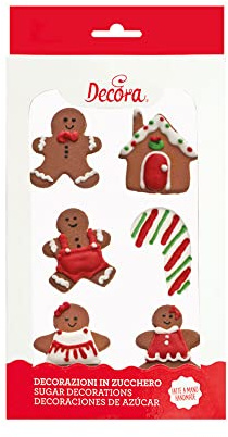 Decora 0500354 6 LEBKUCHENMANN ZUCKER KUCHEN DEKORATIONEN